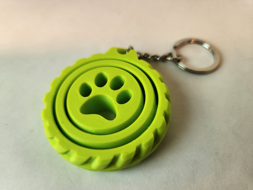 Fidget Wheel Keyring