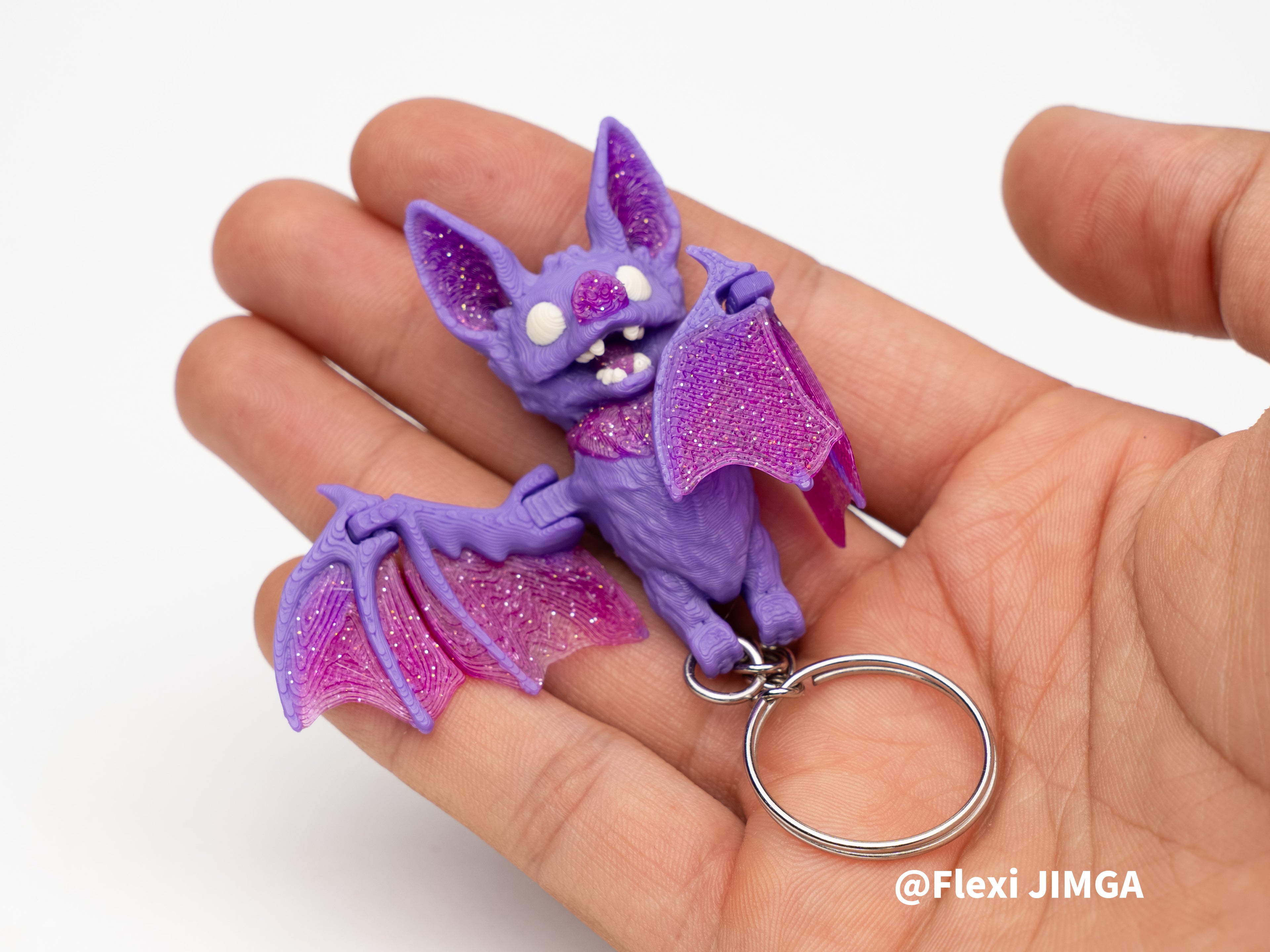 Resting Bat Keyring