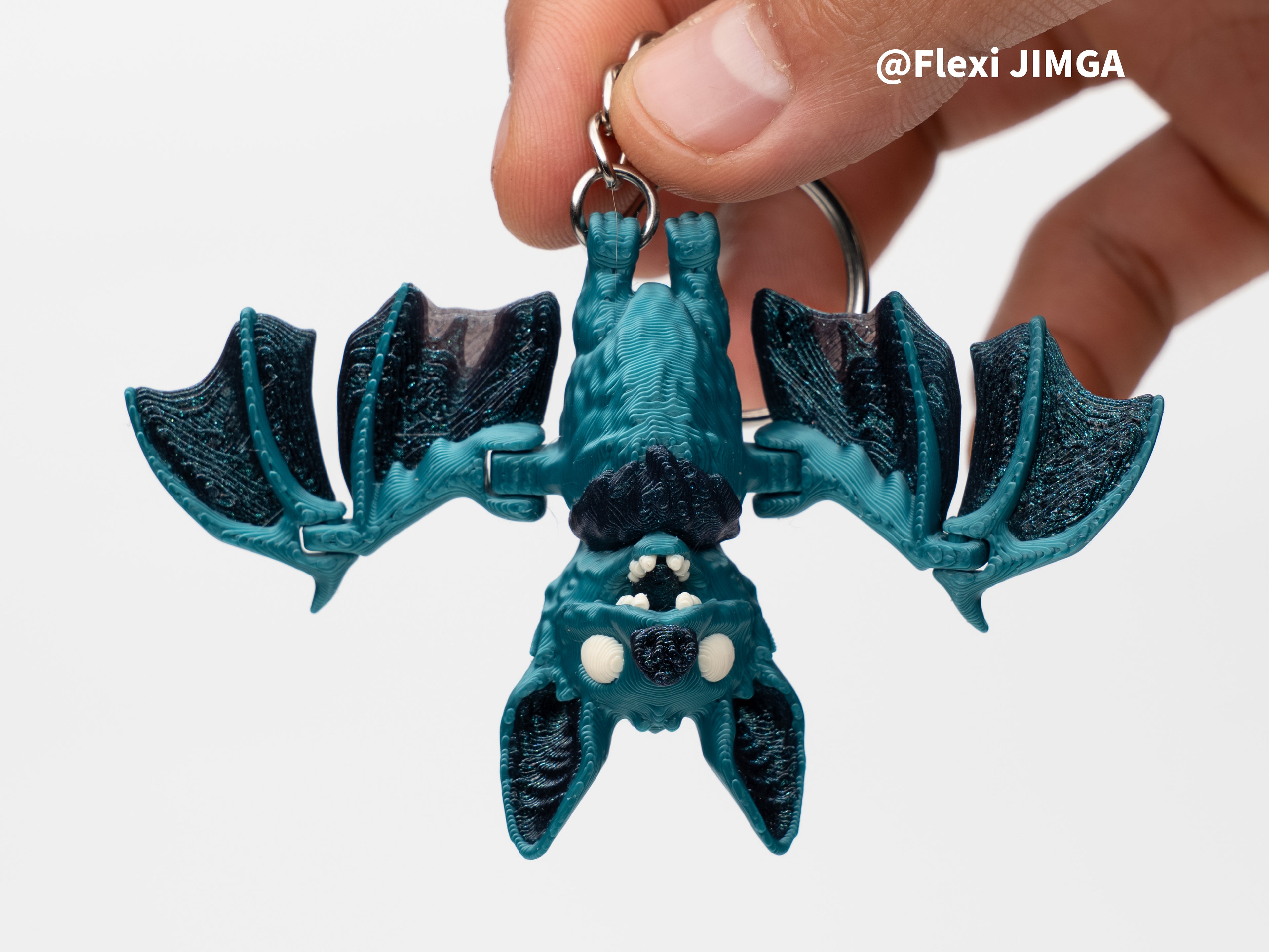 Resting Bat Keyring