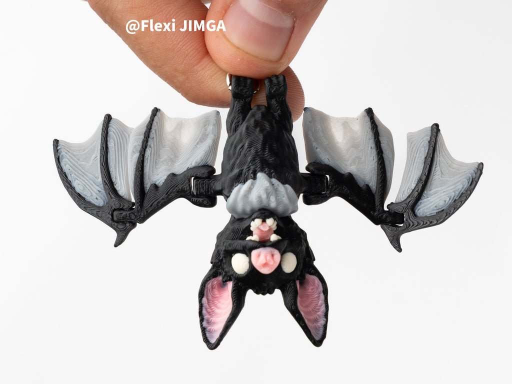 Resting Bat Keyring