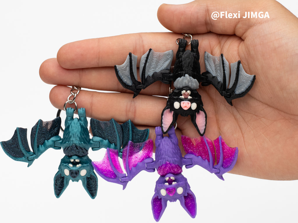 Resting Bat Keyring
