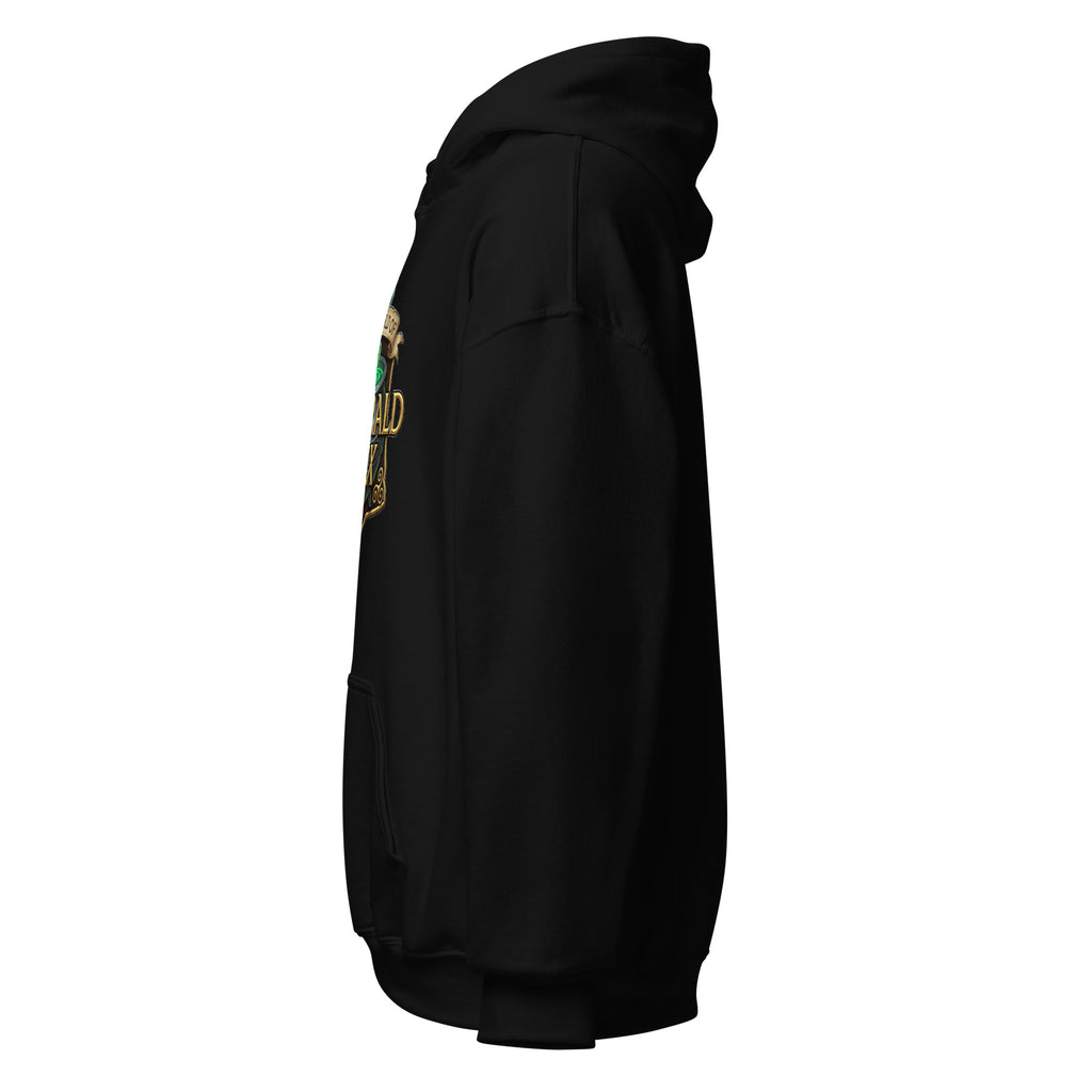 Emerald Hex Unisex Hoodie - Vortex Forge